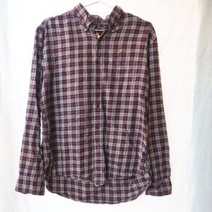 Uniqlo Plaid Flannel Long-Sleeve Button-Down Shirt